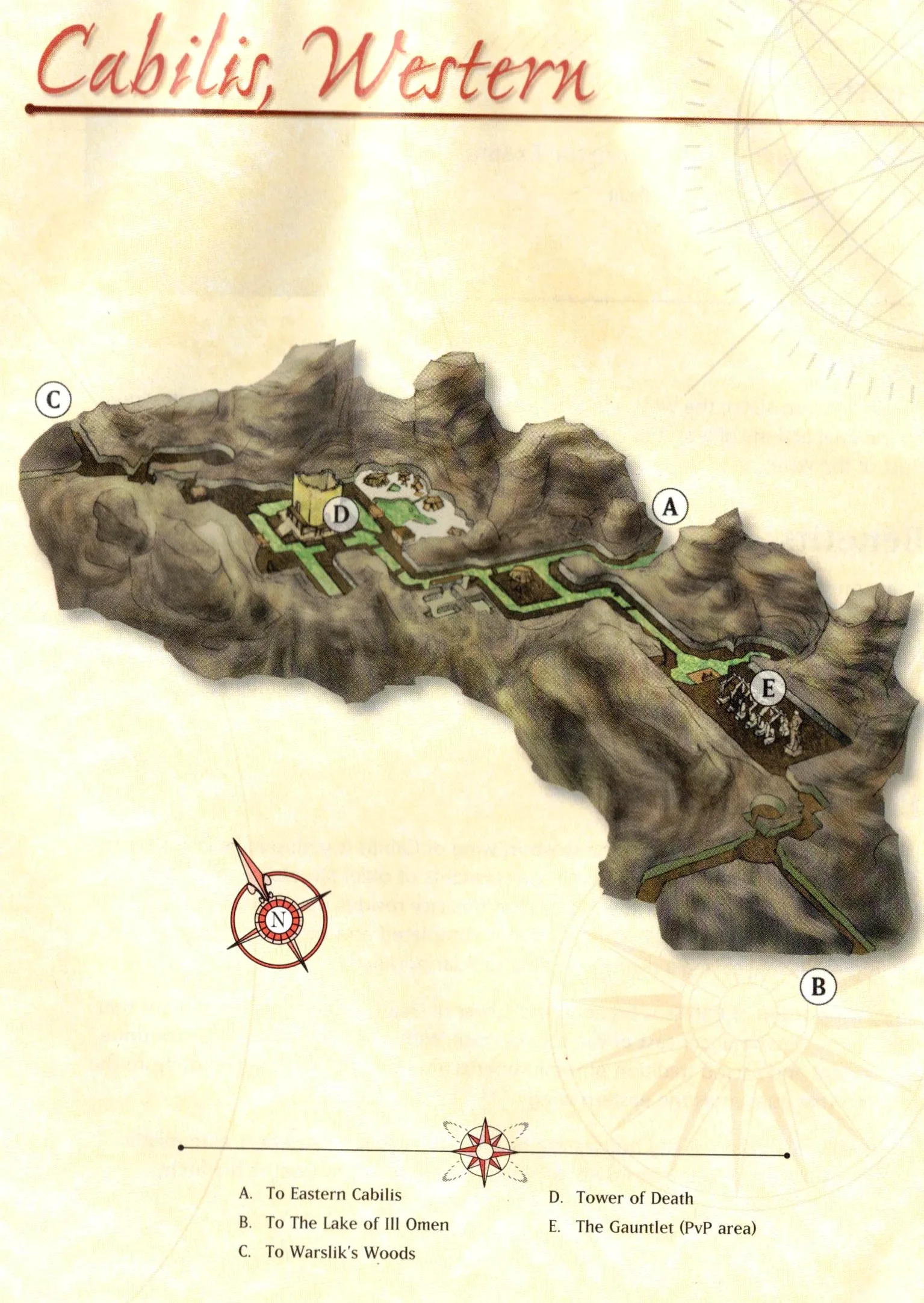 Map of Cabilis — Western
