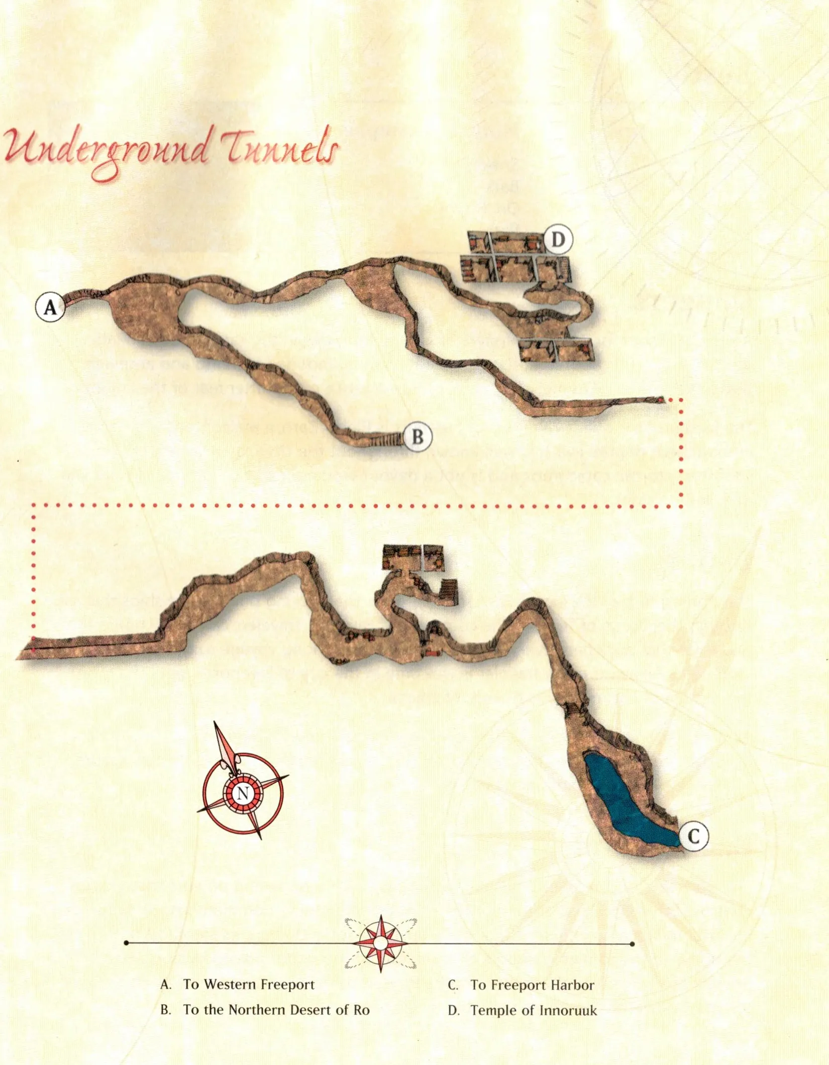 Map of Freeport — Eastern Underground Tunnels