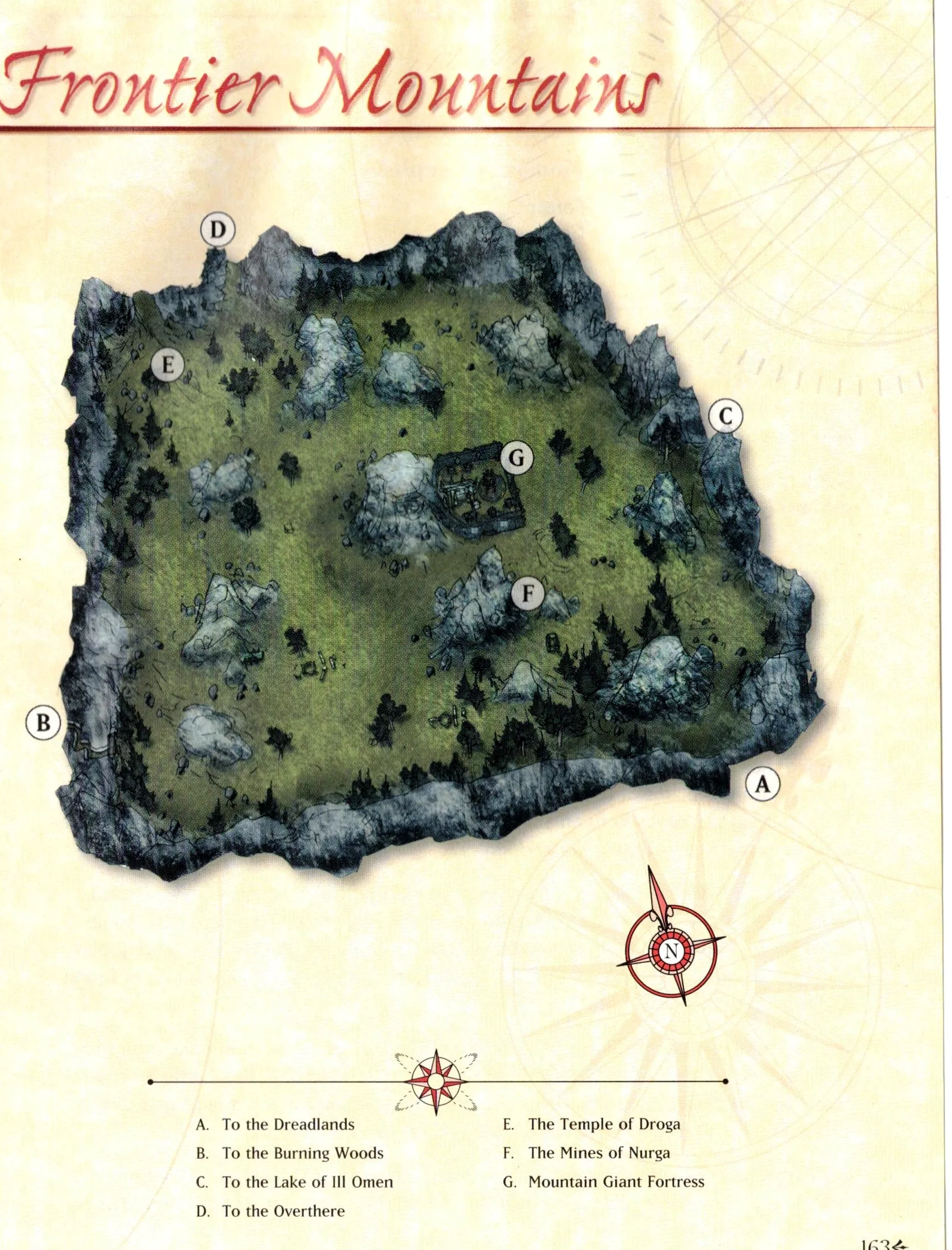Map of Frontier Mountains