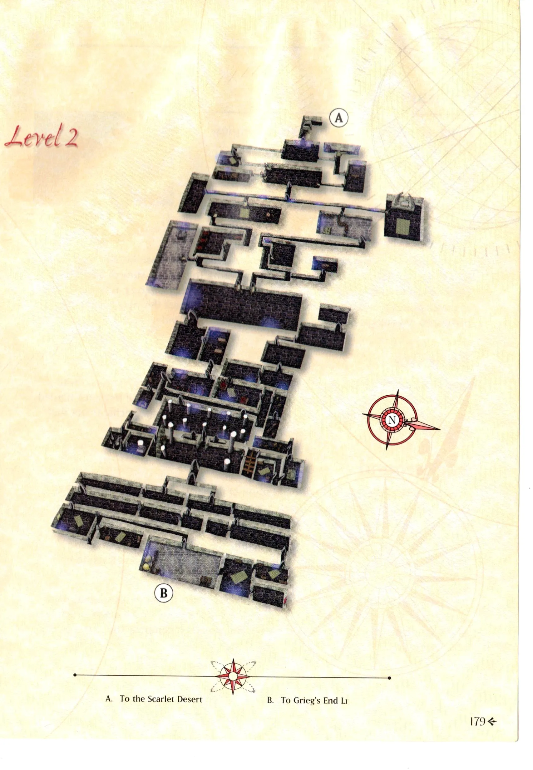 Map of Grieg's End — Level 2