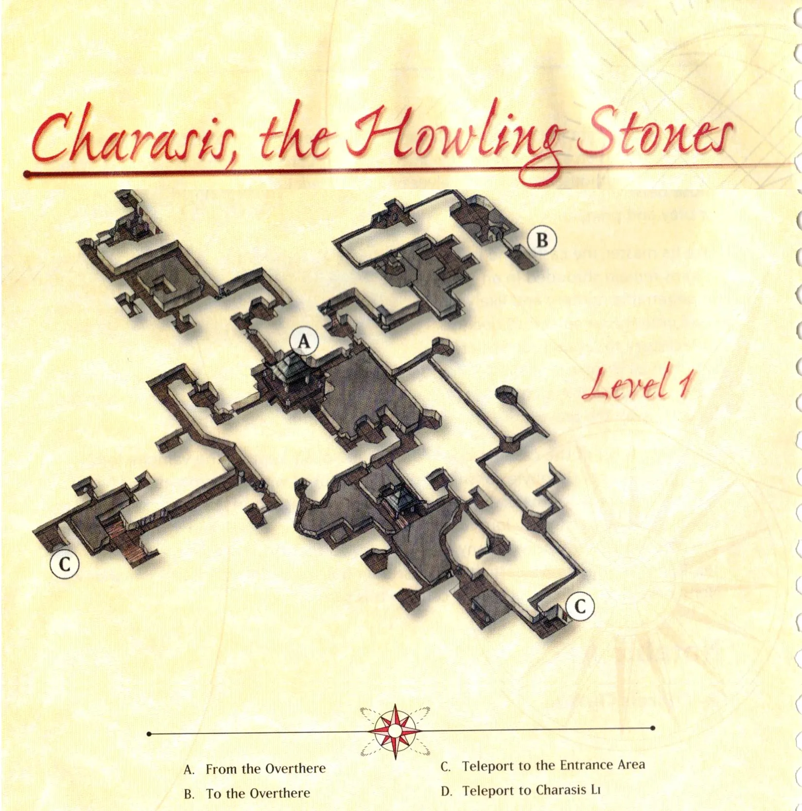 Map of Howling Stones — Level 1