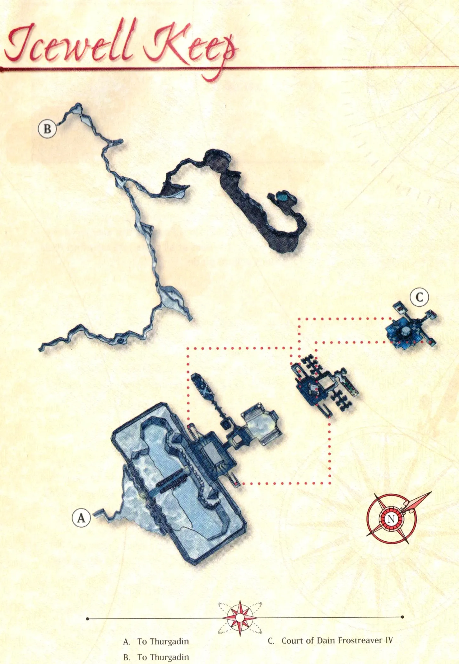 Map of Icewell Keep