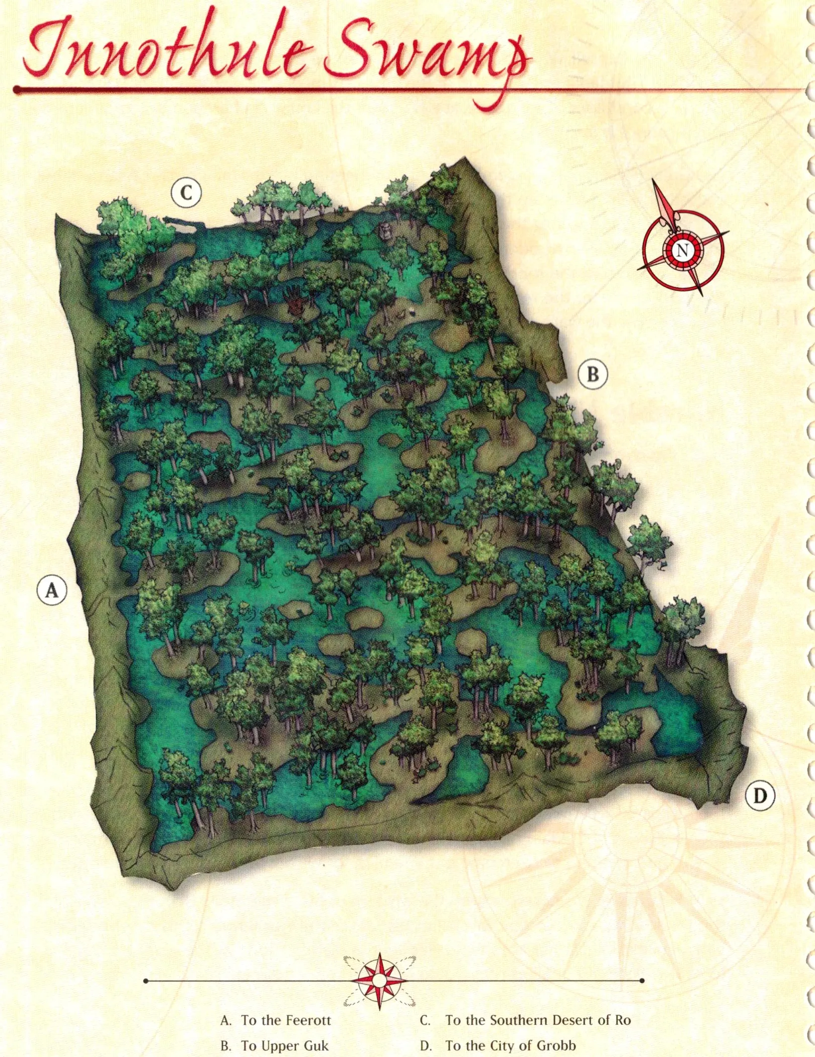 Map of Innothule Swamp