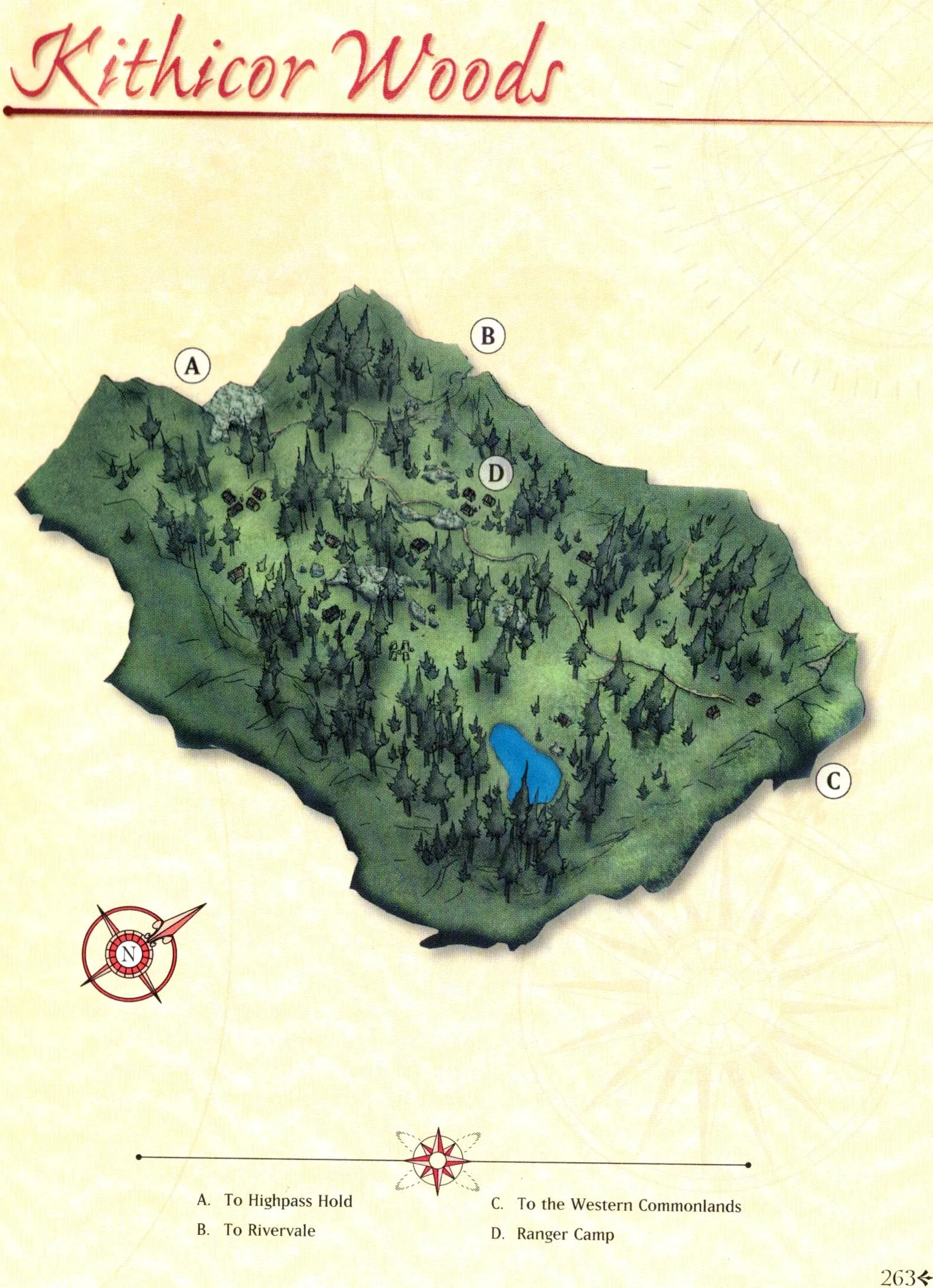 Map of Kithicor Forest
