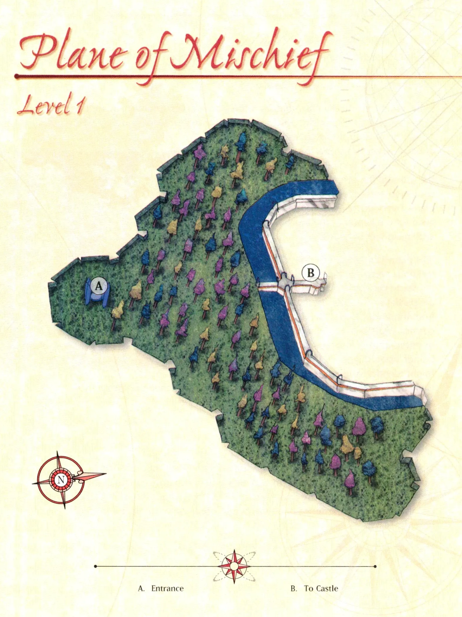 Map of Plane of Mischief — Level 1