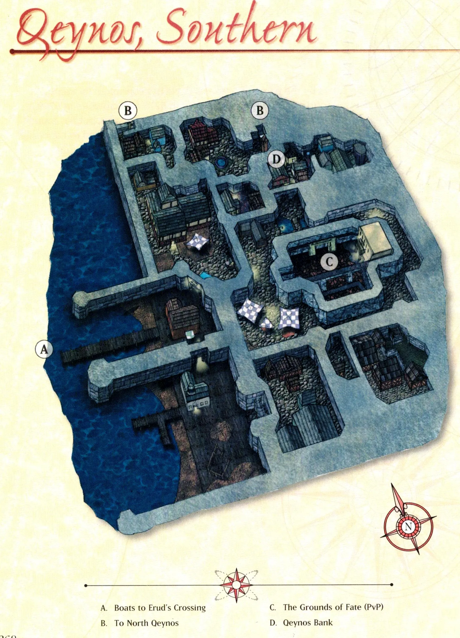 Map of Qeynos — Southern