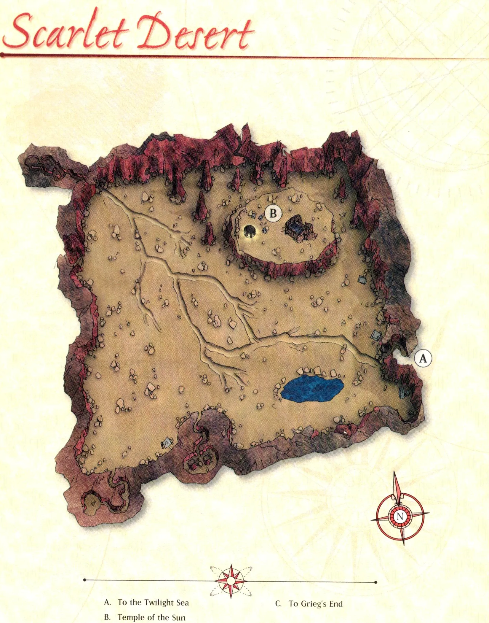 Map of Scarlet Desert