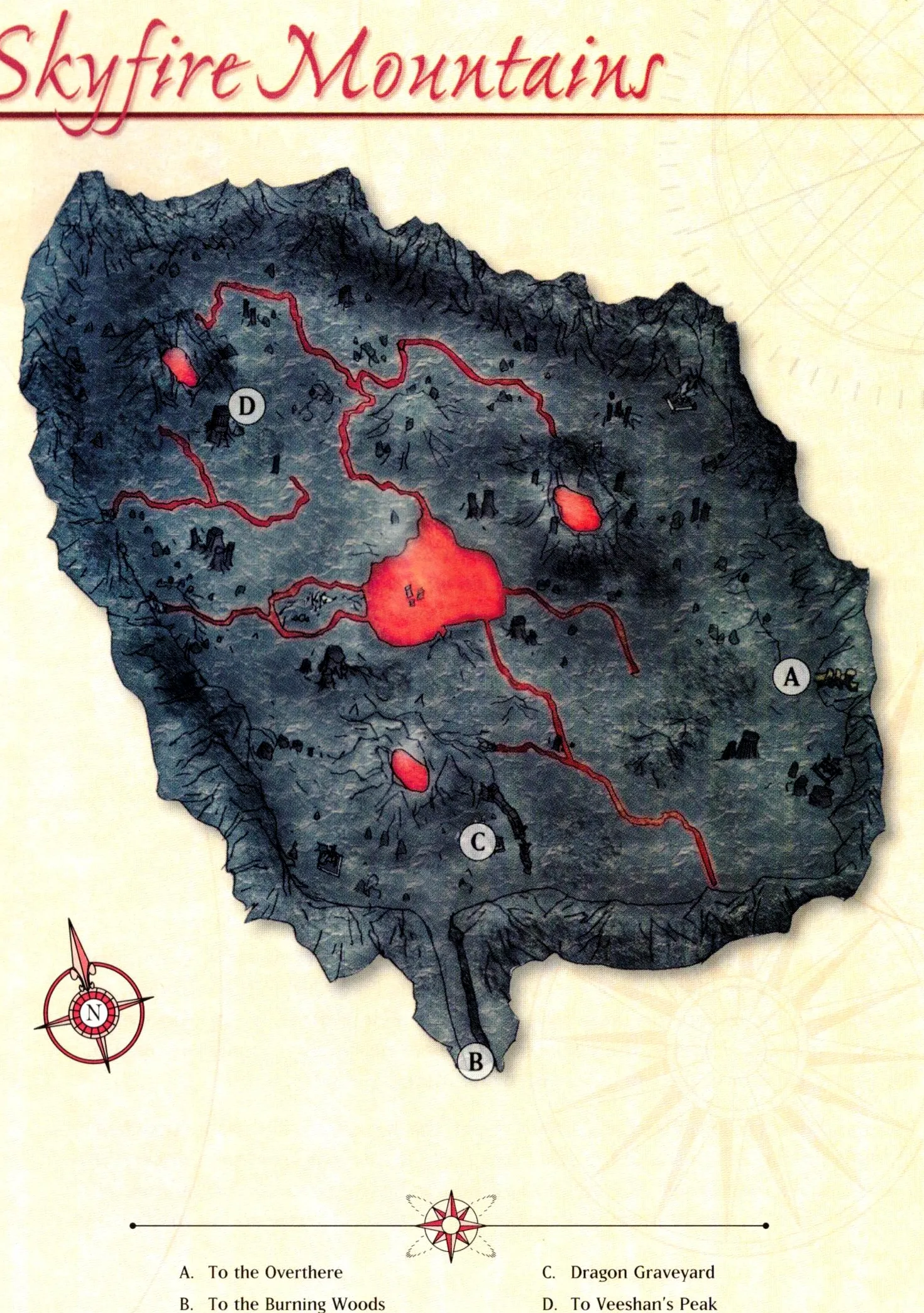 Map of Skyfire Mountains