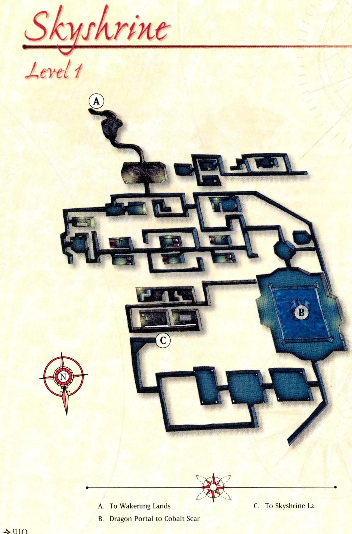 Map of Skyshrine — Level 1