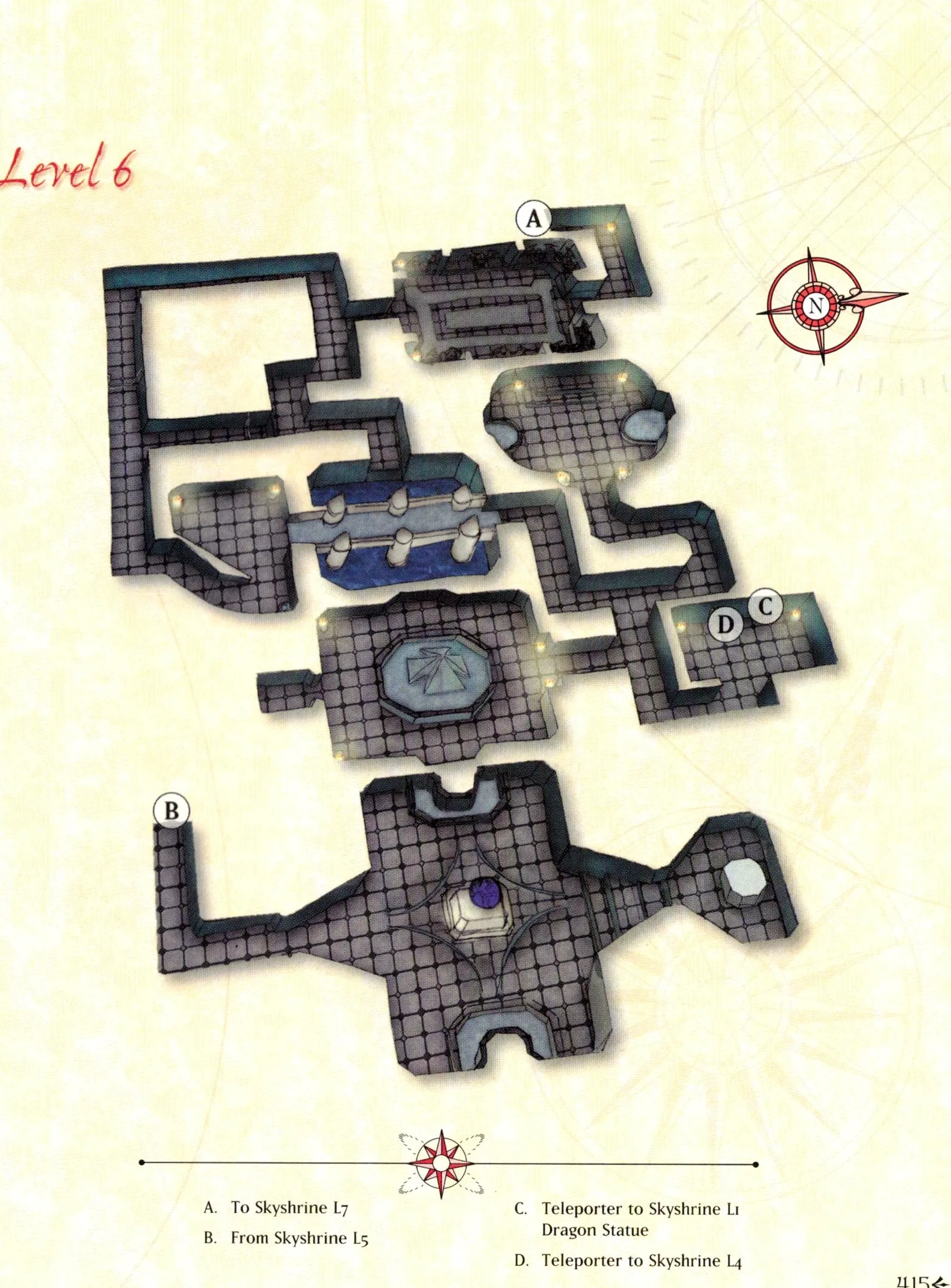 Map of Skyshrine — Level 6