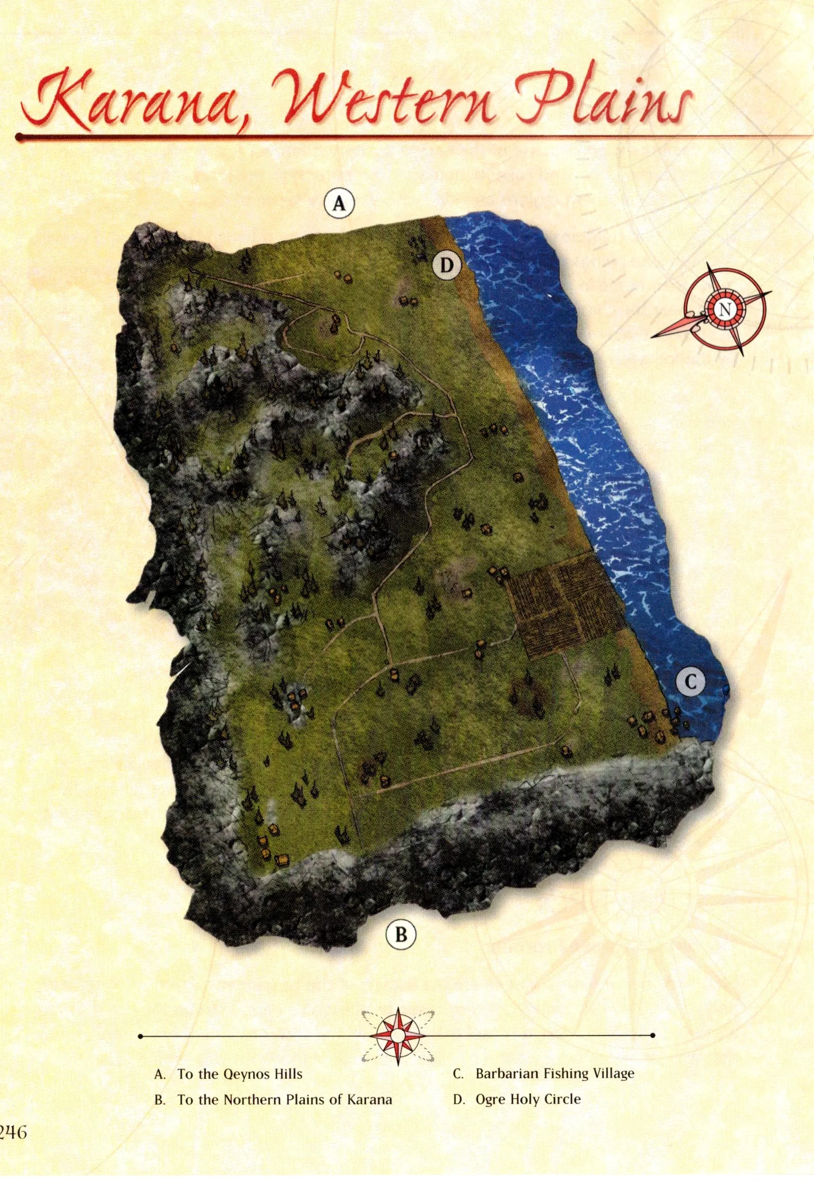 Map of The Karanas — Western Plains